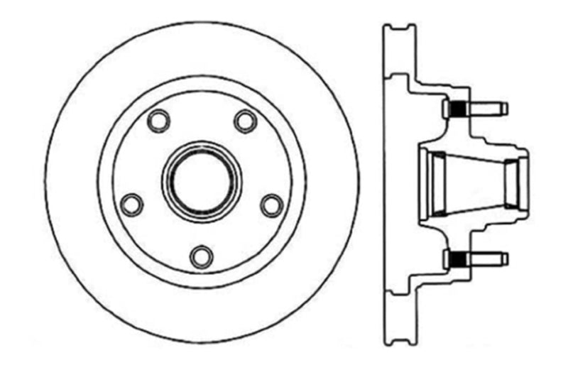 StopTech Slotted & Drilled Sport Brake Rotor Stoptech