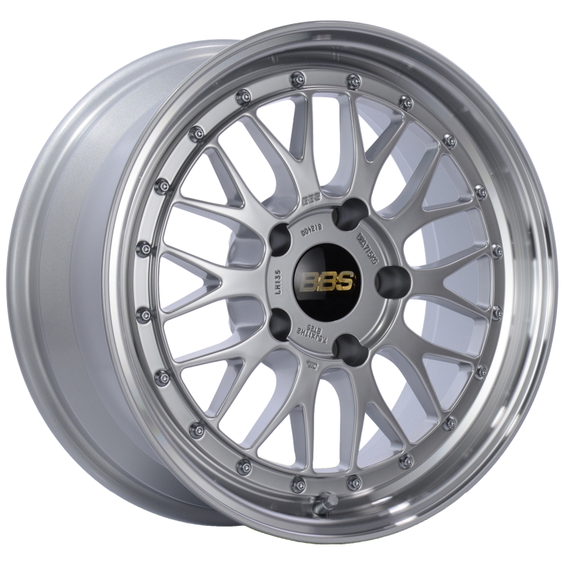 BBS LM 17x7.5 5x130 ET28 CB71.6 Diamond Silver Center Diamond Cut Lip Wheel BBS