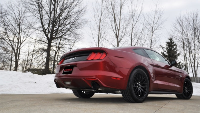 Corsa 2015 Ford Mustang GT Fastback 5.0 3in Xtreme Cat Back Exhaust w/ Dual Black 4.5in Tips - eliteracefab.com