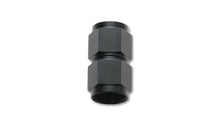 Load image into Gallery viewer, Vibrant Fitting Straight Coupler Union Adapter Female -10 AN to Female -12 AN Aluminum Black Anodize - eliteracefab.com