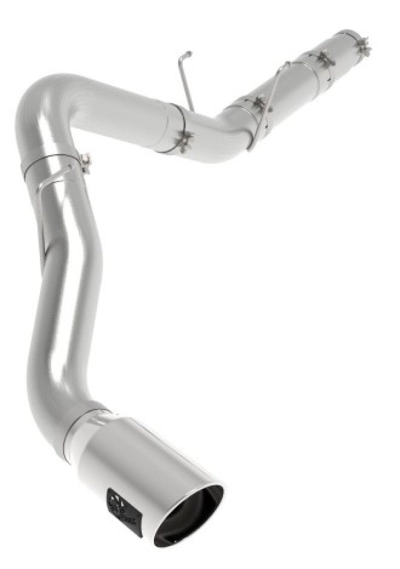 aFe ATLAS 5in DPF-Back Alum Steel Exhaust System w/Polished Tip 19-20 Ram Diesel Trucks L6-6.7L (td) - eliteracefab.com