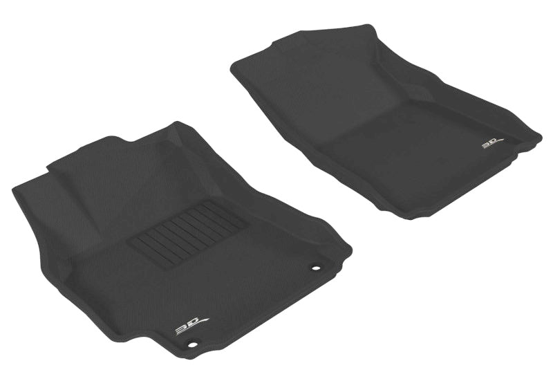 3D MAXpider L1TY08611509 2012-2014 Toyota Camry/Camry Hybrid Kagu 1st Row Floormat - Black 3D MAXpider