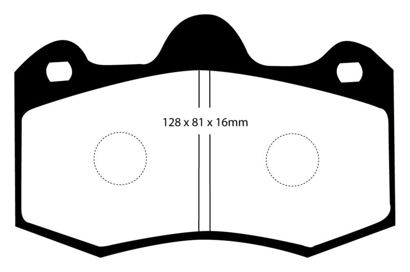 EBC 10+ Lotus Evora 3.5 Redstuff Front Brake Pads - eliteracefab.com