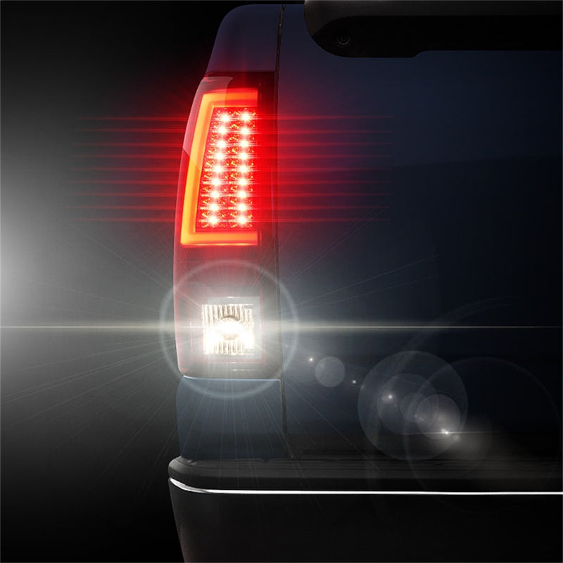 Spyder Chevy Silverado 1500/2500 03-06 Version 2 LED Tail Lights - Red Smoke ALT-YD-CS03V2-LED-RS - eliteracefab.com