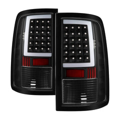 xTune 13-18 Dodge Ram 1500 LED Tail Lights - Black (ALT-ON-DRAM13V2-LBLED-BK) - eliteracefab.com