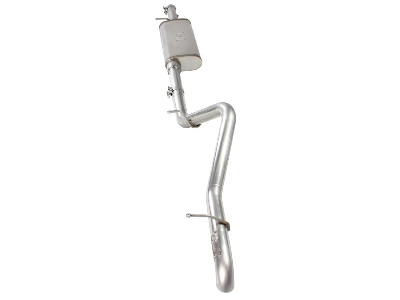 aFe MACHForce XP Exhaust Cat-Back 3in SS-409 Hi-Tuck inRBin 12-14 Jeep Wrangler Unlimited V6 4Dr aFe