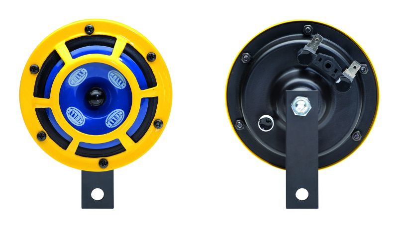 Hella Sharptone Horn Kit 12V 415/350Hz Yellow (3BB922000731 = H31000001) (Min Qty 360) - eliteracefab.com