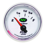 AutoMeter Gauge Fuel Level 2-1/16in. 73 Ohm(e) to 10 Ohm(f) Elec NV