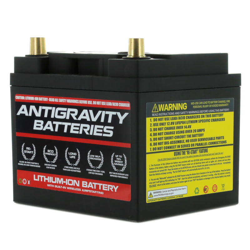 Antigravity Group 26 Lithium Car Battery w/Re-Start - eliteracefab.com