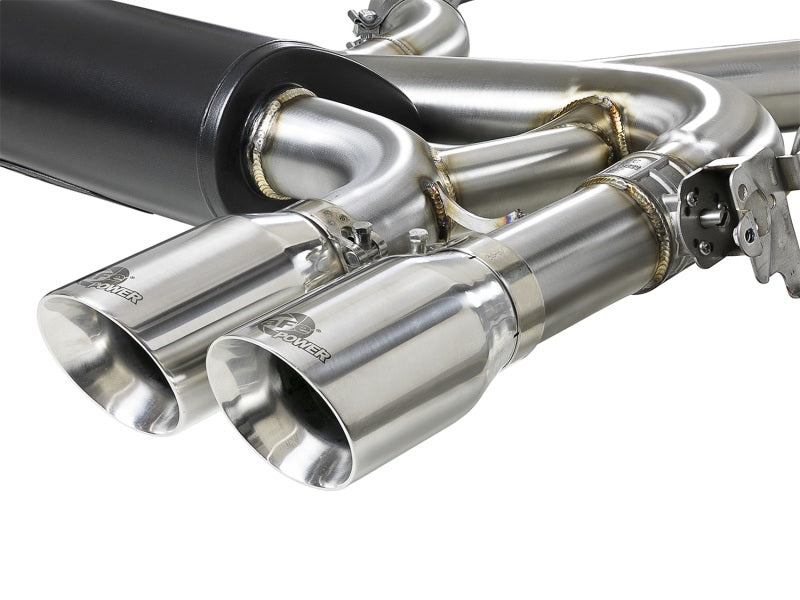 aFe MACH Force-Xp 3.5in 304 SS Cat-Back w/Polished Tips 15-18 BMW X5 M (F85)/X6 M (F86) V8-4.4L S63 aFe