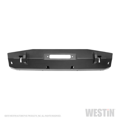 Westin 07-18 Jeep Wrangler JK WJ2 Stubby Front Bumper - Tex. Blk Westin