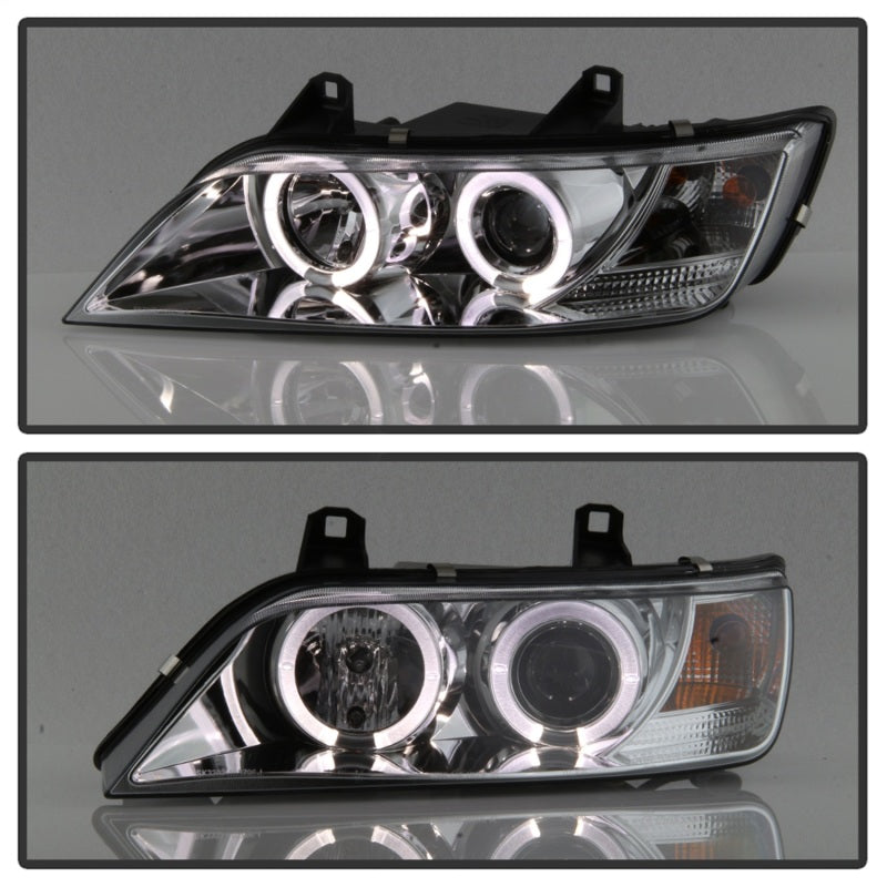 Spyder BMW Z3 96-02 Projector Headlights LED Halo Chrome High H1 Low H1 PRO-YD-BMWZ396-HL-C - eliteracefab.com