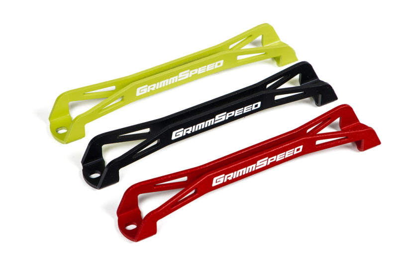 GrimmSpeed 08-18 Subaru WRX/STI Lightweight Battery Tie Down - Black - eliteracefab.com