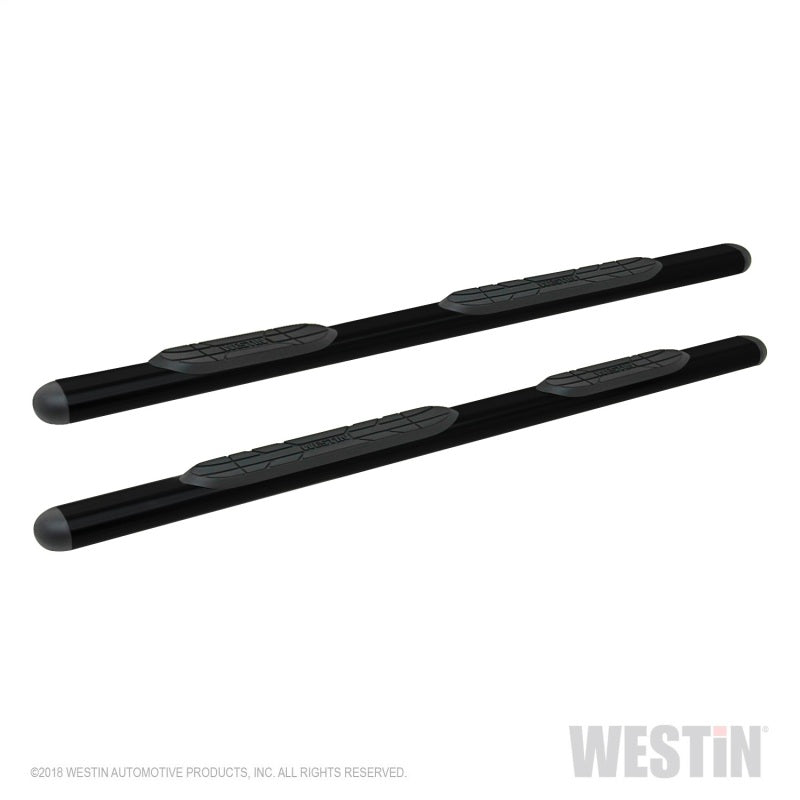 Westin Premier 4 Oval Nerf Step Bars - 85 in - Black - eliteracefab.com