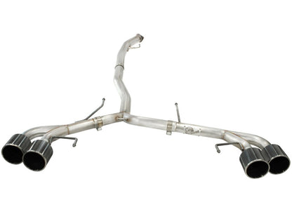 aFe Takeda 3in SS Exhaust Cat-Back 09-14 Nissan GTR V6 3.8L Carbon Fiber Tips aFe