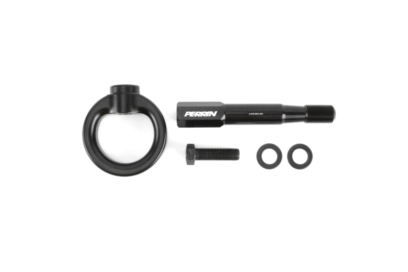 Perrin 14-19 Subaru Forester/Ascent Tow Hook Kit (Rear) - Black