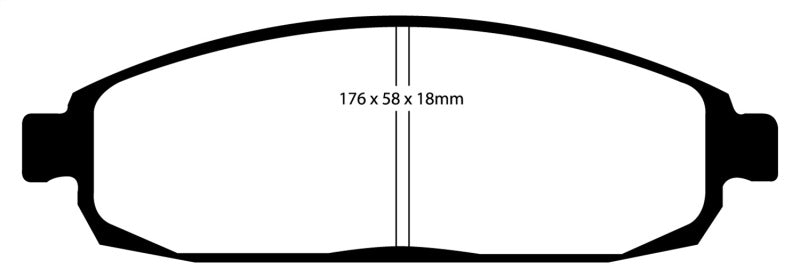 EBC 05-10 Jeep Commander 3.7 Greenstuff Front Brake Pads - eliteracefab.com