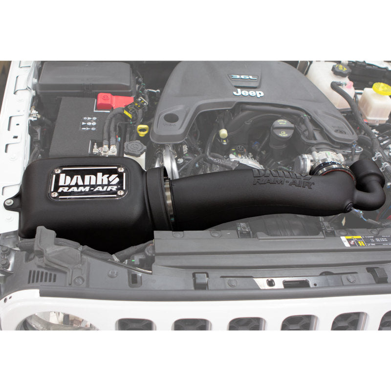 Banks Power 18-20 Jeep 3.6L Wrangler (JL) Ram-Air Intake System - Dry Filter - eliteracefab.com