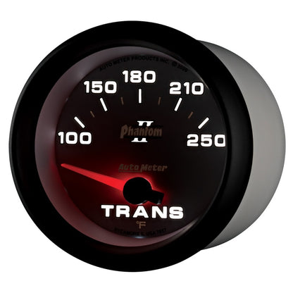 AutoMeter Gauge Transmission Temp 2-5/8in. 100-250 Deg. F Electric Phantom II 7857