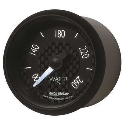 Autometer GT Series 52mm Full Sweep Electronic 100-260 Deg F Water Temperature Gauge 8055