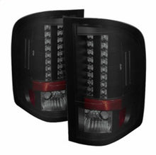 Load image into Gallery viewer, Spyder Chevy Silverado 07-13 LED Tail Lights Blk Smke ALT-YD-CS07-LED-BSM - eliteracefab.com