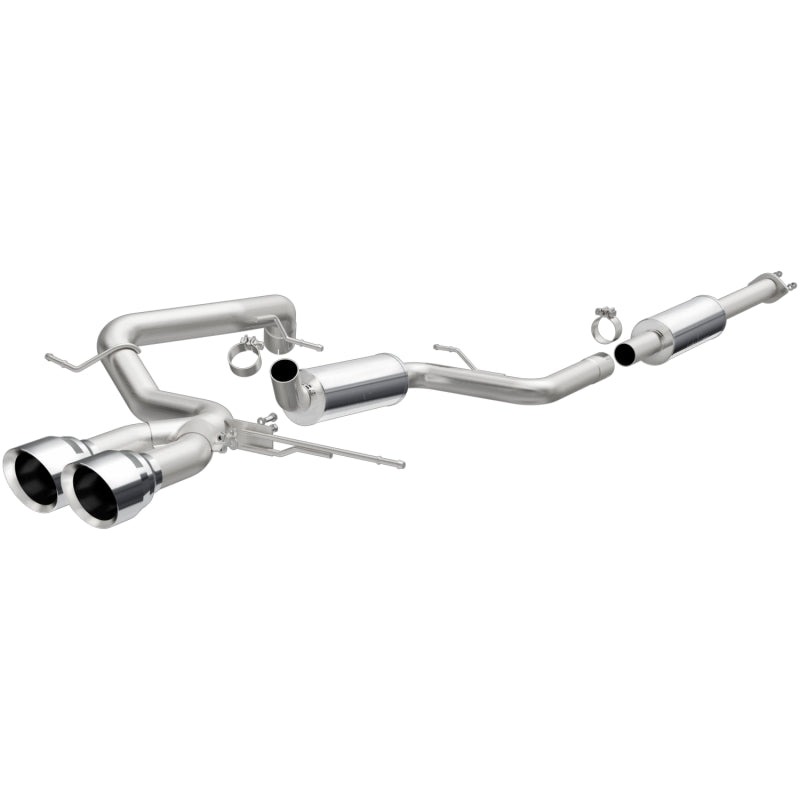 MagnaFlow 13 Ford Focus 2.0L Turbocharged ST Dual Center Rear Exit Stainless Cat Back Perf Exhaust - eliteracefab.com