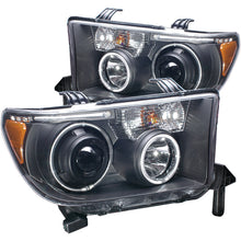 Load image into Gallery viewer, ANZO USA Toyota Tundra Projector Headlights W/ Halo Black Ccfl; 2007-2013 - eliteracefab.com