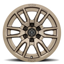 Load image into Gallery viewer, ICON Vector 6 17x8.5 6x5.5 0mm Offset 4.75in BS 106.1mm Bore Bronze Wheel - eliteracefab.com