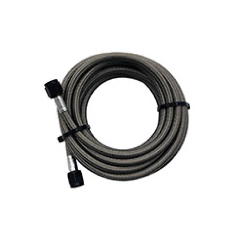 Snow Performance 5ft Stainless Steel Braided Water Line (4AN Black) - eliteracefab.com