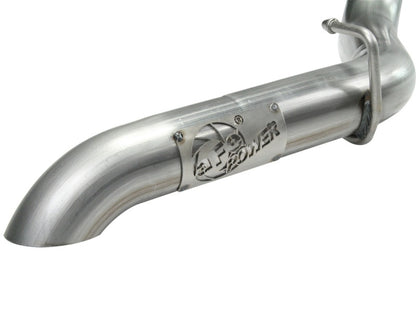 aFe MACHForce XP Exhaust Cat-Back SS-409 04-06 Jeep Wrangler TJ Unl L6 4.0L 2.5in Off-Road No Tip aFe