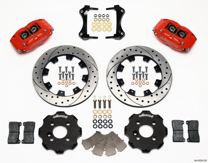 Wilwood Dynapro Radial Front Kit 12.19in Drilled Red Mini Cooper - eliteracefab.com