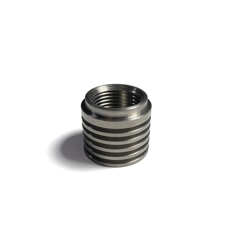 Ticon Industries Titanium O2 Sensor Bung w/ Built In Heat Sink (M18x1.5) - eliteracefab.com