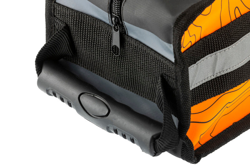 ARB Micro Recovery Bag Orange/Black Topographic Styling PVC Material - eliteracefab.com