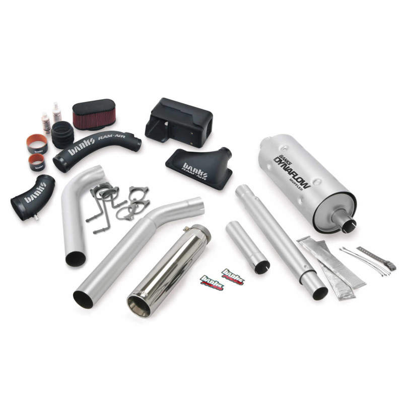 Banks Power 16-17 Ford 6.8L MH-A Stinger Bundle - SS Single Exhaust Right Exit w/ Chrome Tip Banks Power