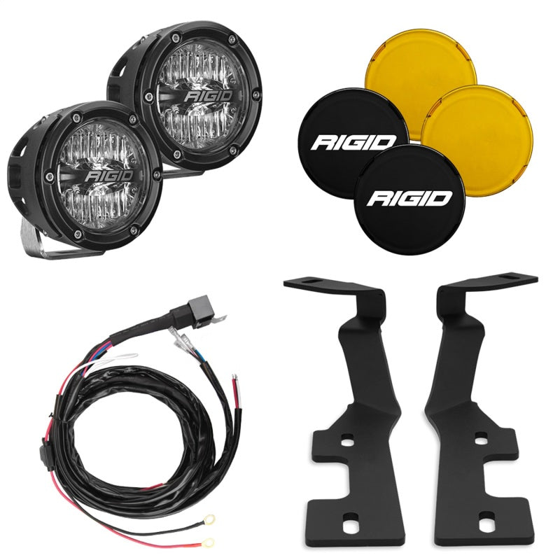 Rigid Industries 2019+ Dodge RAM 1500/TRX A-Pillar Light Kit (Incl. 4In 360-Series Drive) - eliteracefab.com