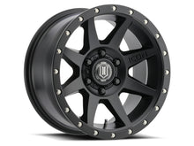 Load image into Gallery viewer, ICON Rebound 17x8.5 5x150 25mm Offset 5.75in BS 110.1mm Bore Satin Black Wheel - eliteracefab.com