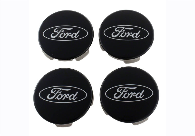 Ford Racing Ford Truck/SUV Black And Chrome Wheel Center Cap Kit