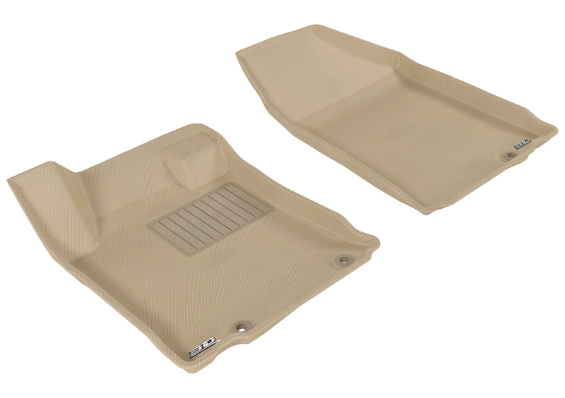 3D MAXpider L1NS05711502 2013-2013 Nissan Altima Sedan Kagu 1st Row Floormat - Tan