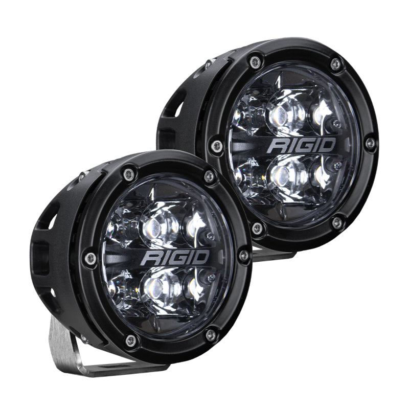 Rigid Industries 2021 Ford Bronco A-Pillar Light Kit (Incl. 360-spot and 360-Drive) - eliteracefab.com