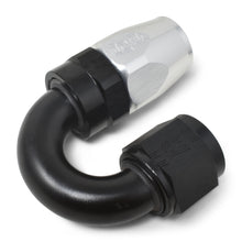 Load image into Gallery viewer, Russell Performance -12 AN Black/Silver 180 Degree Tight Radius Full Flow Swivel Hose End