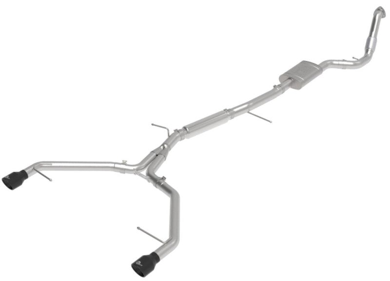aFe 17-19 Audi A4 (B9) MACH Force-Xp 3in to 2.5in 304 SS Cat-Back Exhaust System-Dual SS Tips aFe