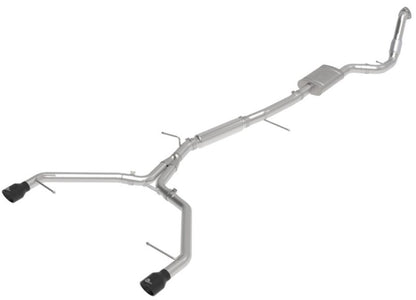 aFe 17-19 Audi A4 (B9) MACH Force-Xp 3in to 2.5in 304 SS Cat-Back Exhaust System-Dual SS Tips aFe