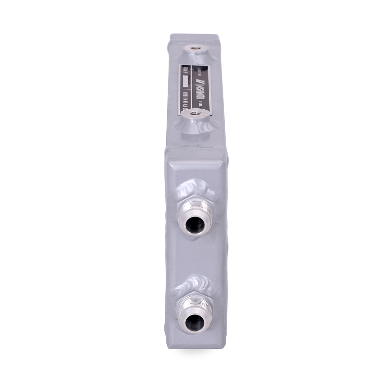 Mishimoto Universal Small Bar and Plate Dual Pass Silver Oil Cooler - eliteracefab.com