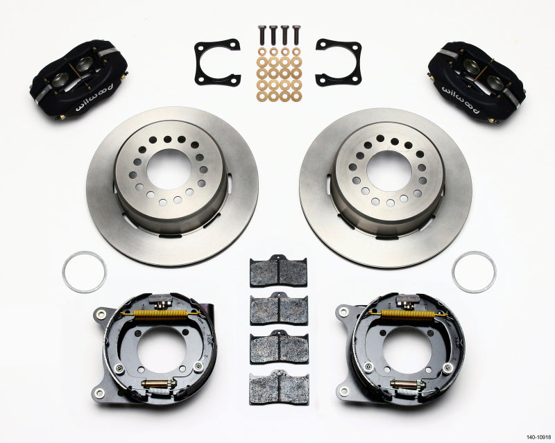 Wilwood Forged Dynalite P/S Park Brake Kit Chevy 12 Bolt-Spec 3.15in Brng Stggrd mt Wilwood