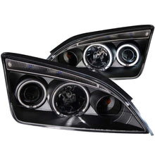 Load image into Gallery viewer, ANZO USA Ford Focus, Zx3, Zx4, Zx5 Projector Headlights W/ Halo Black; 2005-2007 - eliteracefab.com