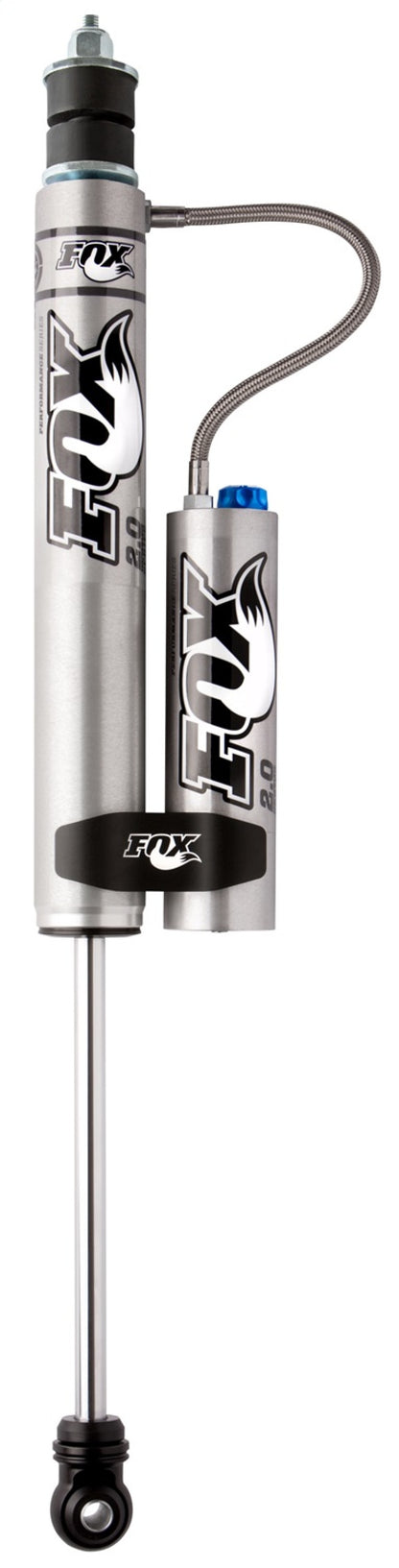 Fox 2.0 Factory Series 8.1in. Smooth Body R/R Shock w/CD Adj. (Alum) Std Travel / Eyelet Ends - Blk - eliteracefab.com