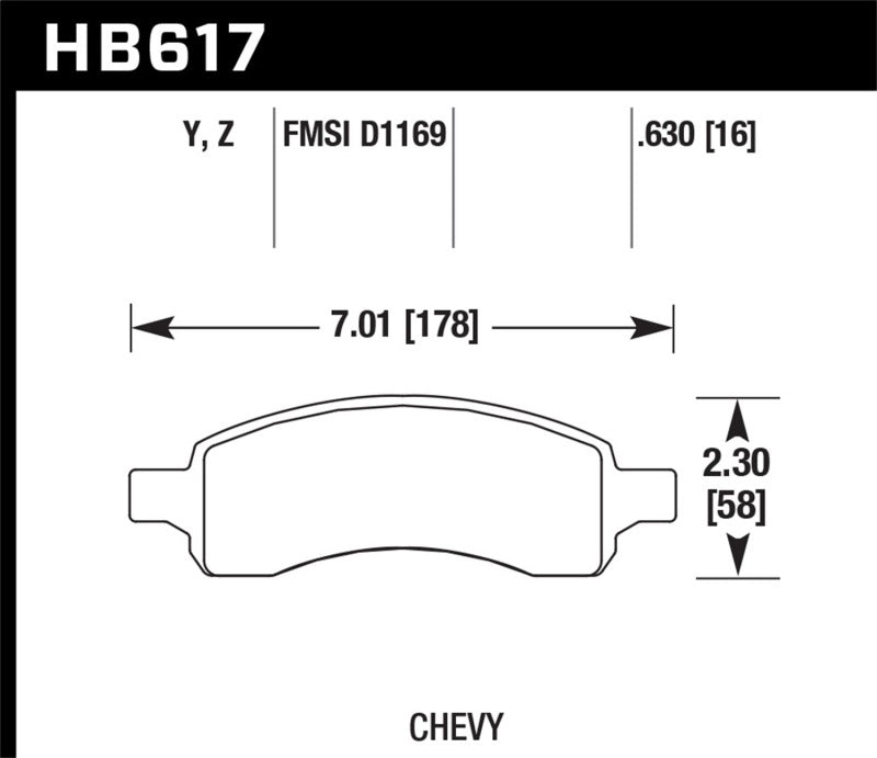 Hawk Performance Ceramic Street Brake Pads - eliteracefab.com