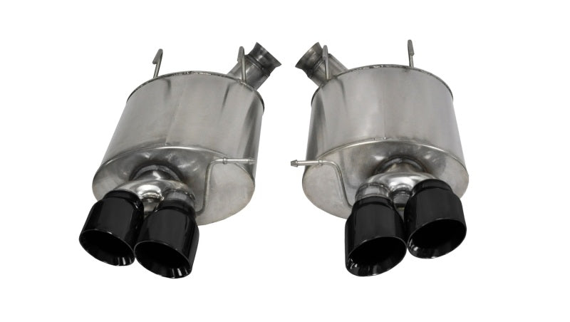 Corsa 13-13 Ford Mustang Shelby GT500 5.8L V8 Black Sport Axle-Back Exhaust - eliteracefab.com