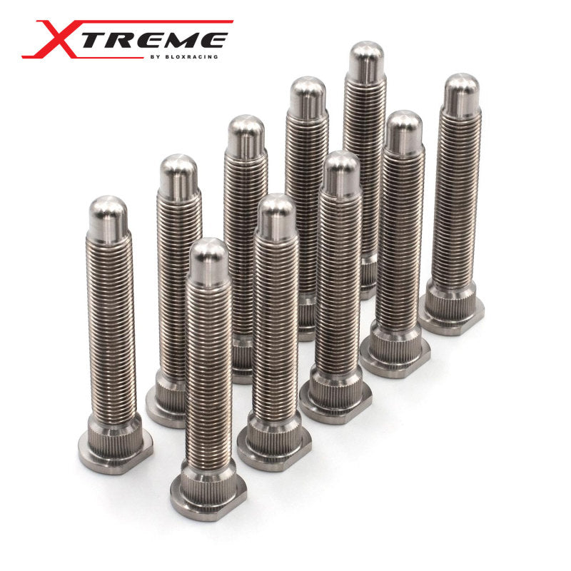 BLOX Racing Subaru Xtreme Titanium Wheel Studs 12 x 1.25mm - Set of 10 - eliteracefab.com