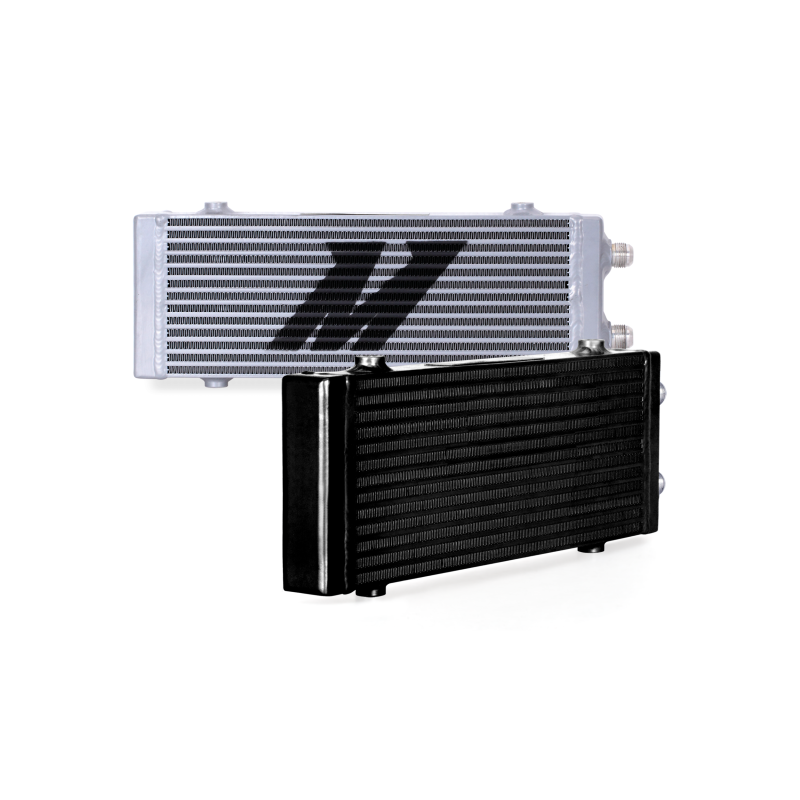 Mishimoto Universal Medium Bar and Plate Dual Pass Black Oil Cooler - eliteracefab.com